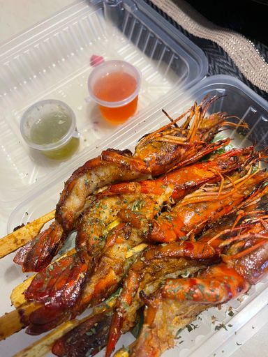 Prawn satay (only Sat) 5pcs
