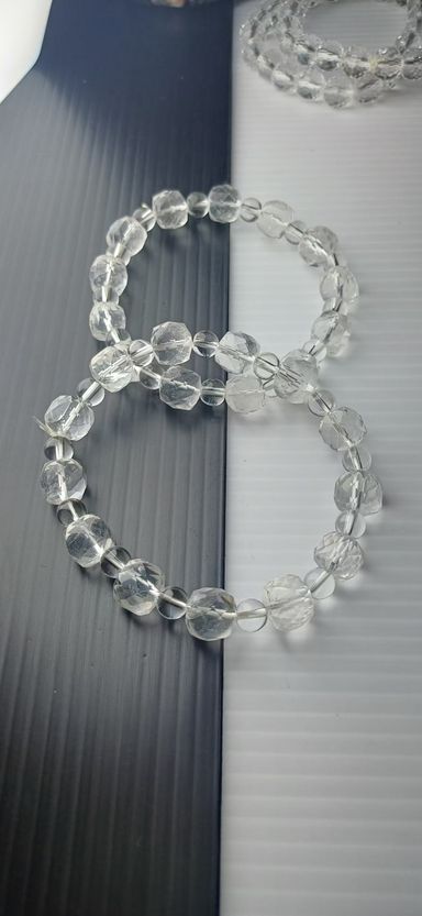 CLEAR QUARTZ FACETED 