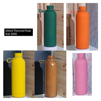 650ml Matte Thermal Flask (Customized) 