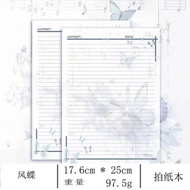 B5 writing pad A