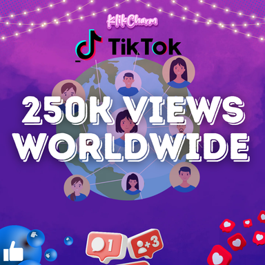 Worldwide Views Tiktok 250K 