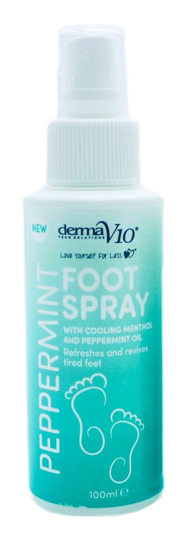 DermaV10 foot scrub + foot lotion + foot spray