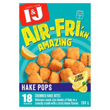 I&J Air-Fri'kn Amazing Lemon Flavour Frozen Hake Pops 260g