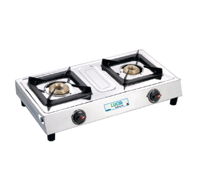 Lucid 2 Gas Stoves  Stainless Steel Supreme (Made In India)