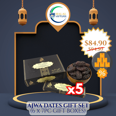 Ajwa Dates Gift Set (6 x 7pc boxes)