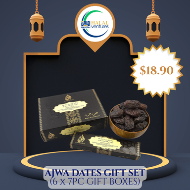 Ajwa Dates Gift Set (6 x 7pc boxes)