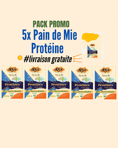 5x Pain de mie Protéine - livraison gratuite 