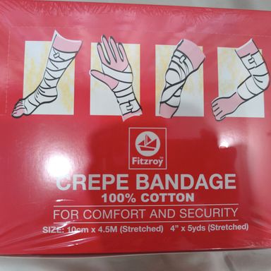 Fitzroy crepe bandage 4" , 1s 