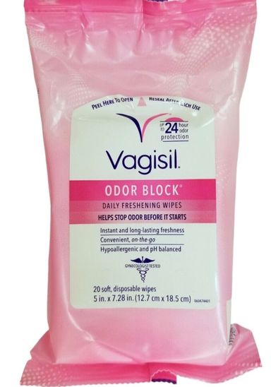 Vagisil Odor Block Daily Freshening Wipes