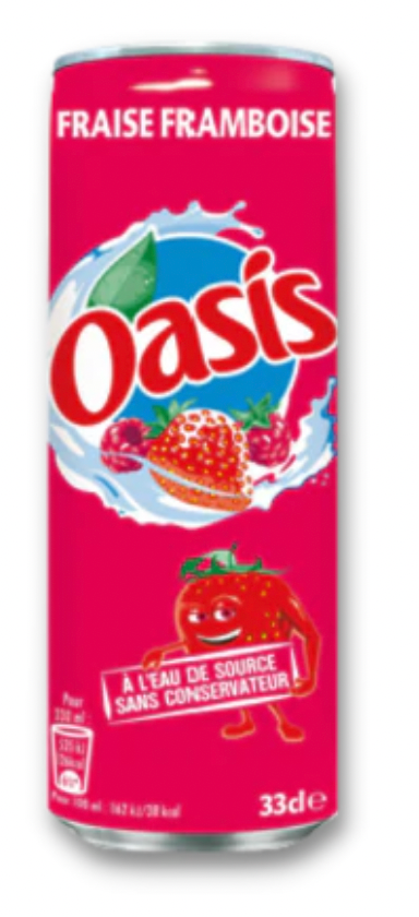 OASIS Strawberry-Raspberry 33cl - France 