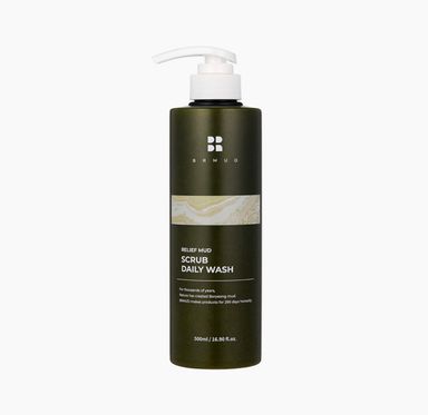 BR Mud Relief Boryeong mud low-irritation exfoliating scrub body wash, 500m