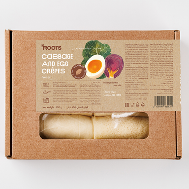 Roots Cabbage & Egg Crepes Frozen 400g