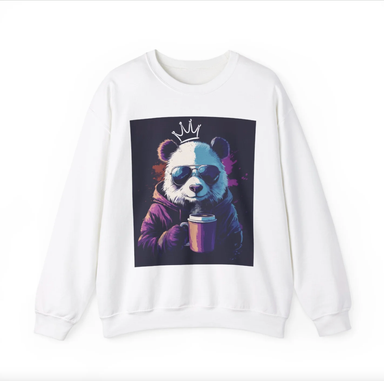 Mens Hoodies & Sweatshirts Cool Panda Crown Sweatshirt - Unisex Heavy Blend™ Crewneck