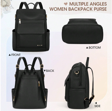 Backpack Purse For Women Leather Anti-Theft 