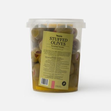 Roots Stuffed Olives, Sundried Tomato 250g