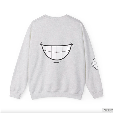 Funny Smile Crewneck Sweatshirt - "Life’s Short. Smile While You Still Have Teeth"