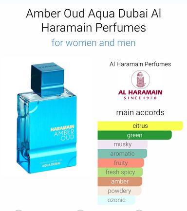 Amber Oud Aqua Dubai by Al Haramain Perfumes 