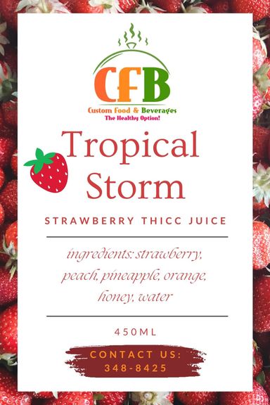 Tropical Storm - Strawberry Peach and Pineapple Mix