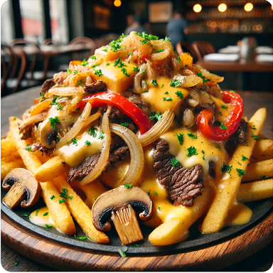 Philly Cheesesteak Loaded Fries