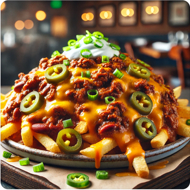 Chili Beef Cheese Loaded Fries 🌶️🧀🍟🔥  