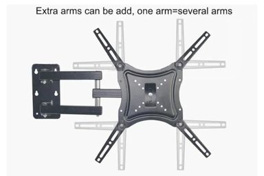 Retractable TV Wall Mount Full Motion Bracket Wall Stand Adjustable Mount Arm Fit for Plasma Flat LED TV 16"-60" 