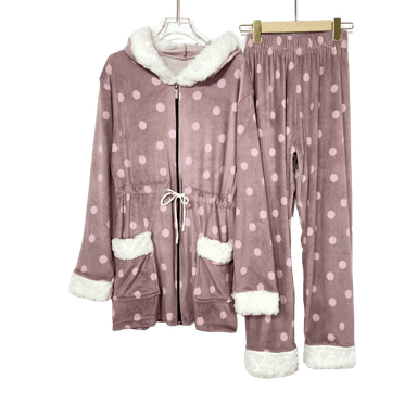 Velvet S Zipper Women Pijama