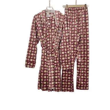 Velvet Prints Robe Women Pijama