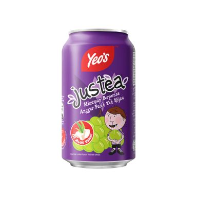 YEO'S JUSTEA WHITE GRAPE GREEN TEA 