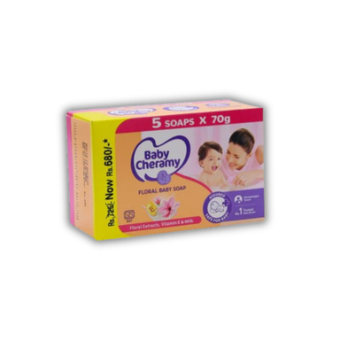 Baby Cheramy Soap Eco Pack Floral 75Gx5