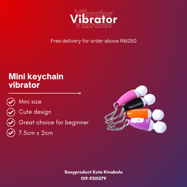 Mini keychain vibrator