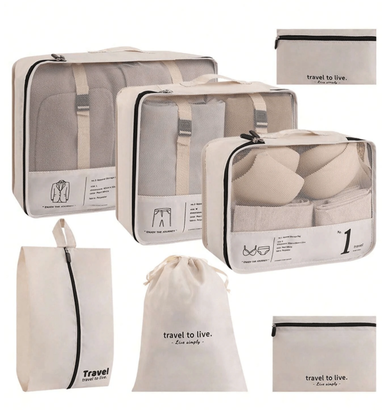 Portable Travel Storage Bag Set 