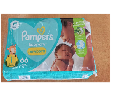 PAMPERS Jumbo S1 (2-5Kg)-(2x66s)