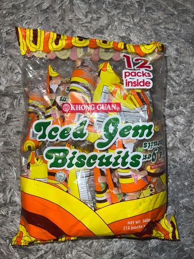 Iced Gem Biscuits 360 grams (12packs x 30 grams) 