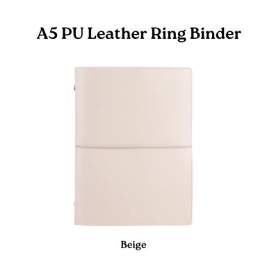 A5 PU Leather Ring Binder