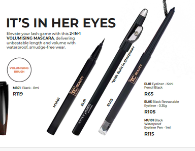 Black Retractable Eyeliner - 0.35g