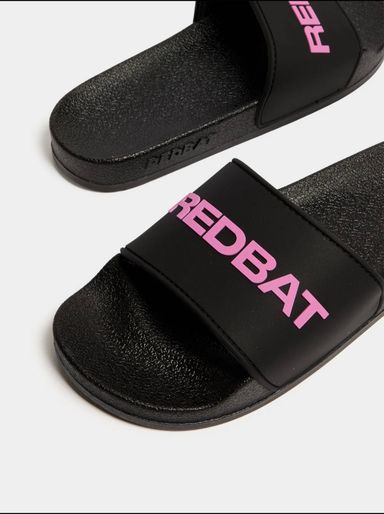 Redbat Women's Black Slides 