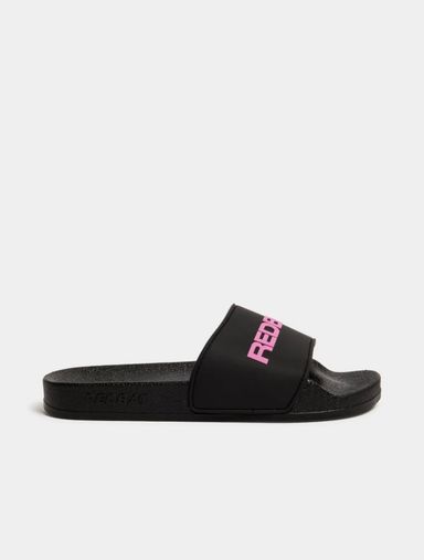 Redbat Women's Black Slides 