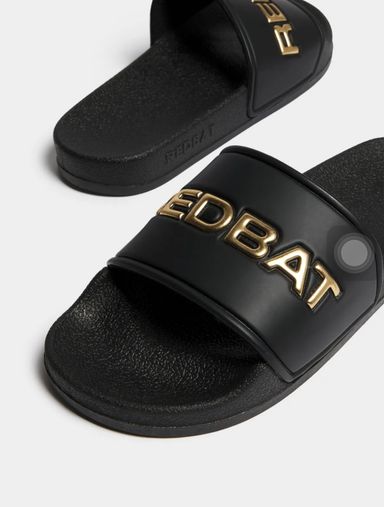 Redbat Women's Black/Gold Slide