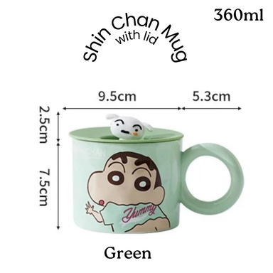 Shin Chan Mug With Lid