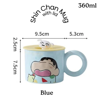 Shin Chan Mug With Lid