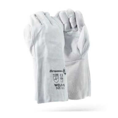 6″ Chrome Leather DBL Palm Gloves