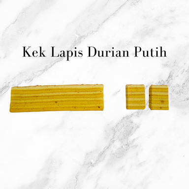 Kek Lapis Royal Durian Putih