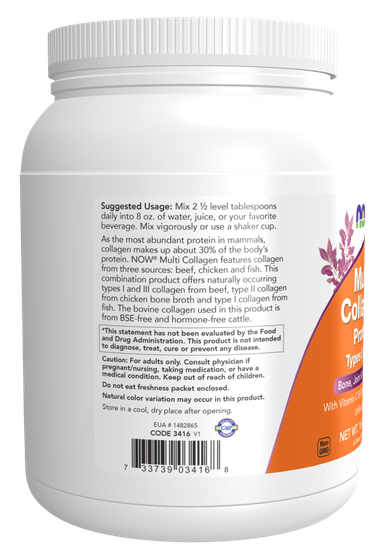 Multi Collagen Protein, Types I, II, III Powder (unflavoured)