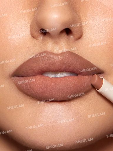 SHEGLAM Glam 101 Lipstick & Liner Duo - Soft Chai