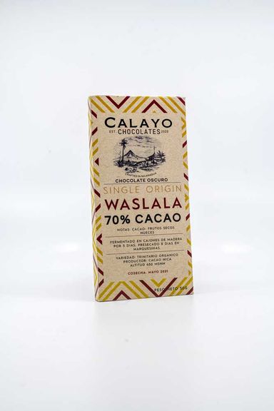 Barra de chocolate Waslala 70%