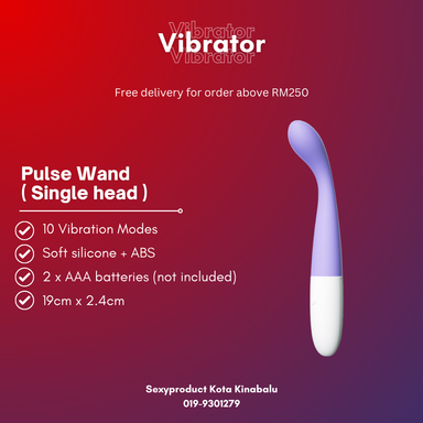 Pulse Wand – 10-Speed Single-Head Precision Vibrator