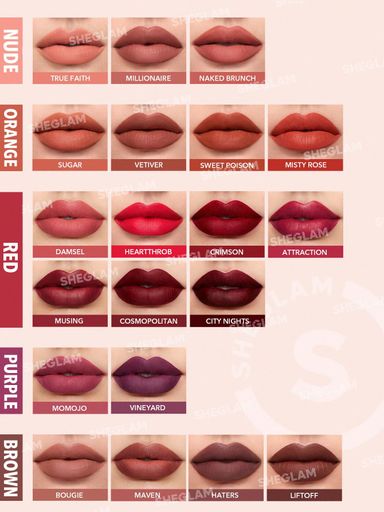 SHEGLAM Matte Allure Liquid Lipstick - Attraction