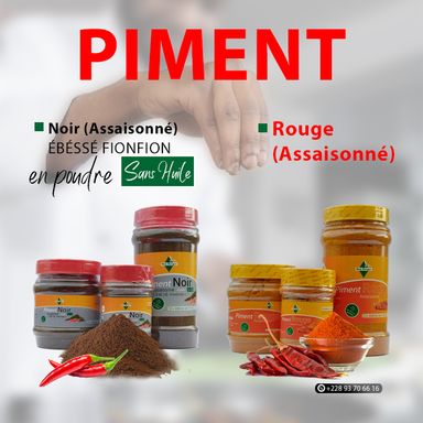 Piment en poudre sans huile