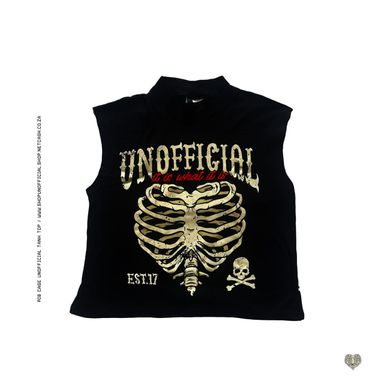 Rib Cage Tank Top Black 