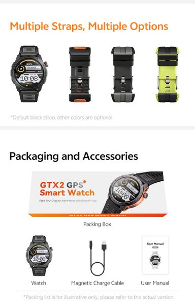 GTX2  -  Tough GPS Smartwatch - All-in-One Outdoor Adventure Companion